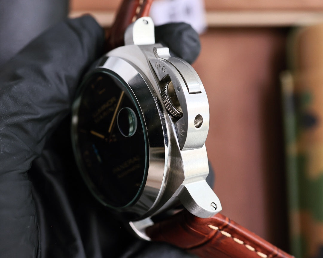 Wine Silver - Brown Leather - Automatic - 44mm
