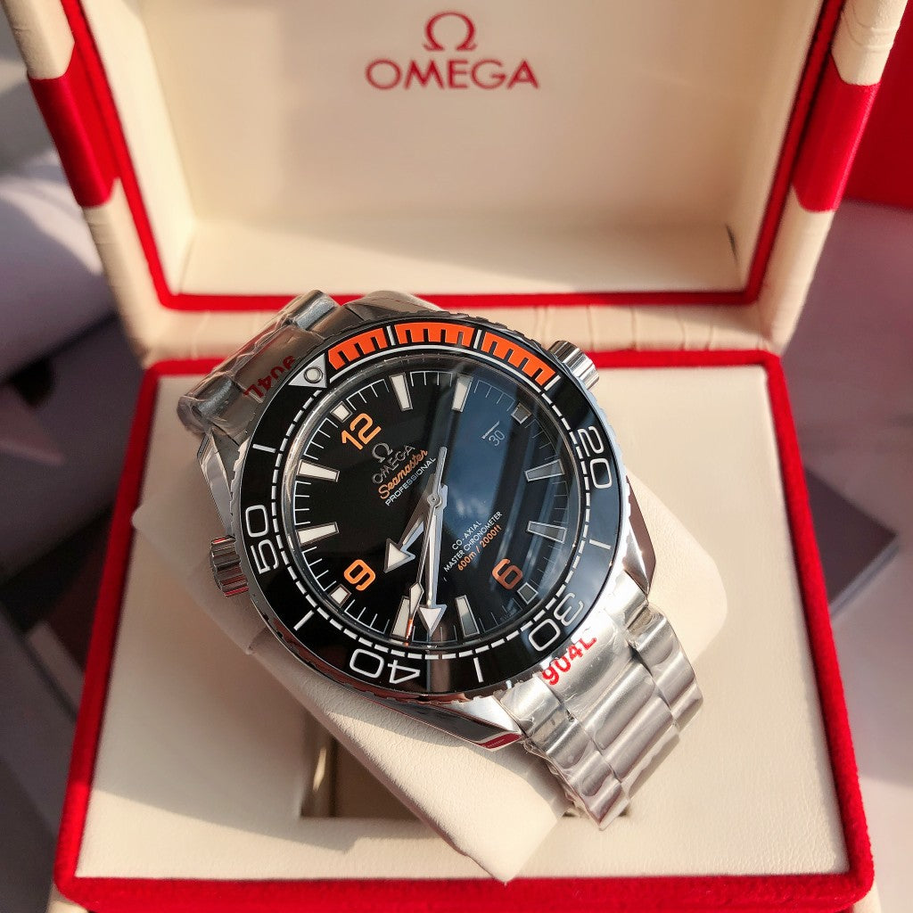 Limited-time offer! S-Master 600-Black Orange Bezel - 904L Steel - Automatic - 43mm