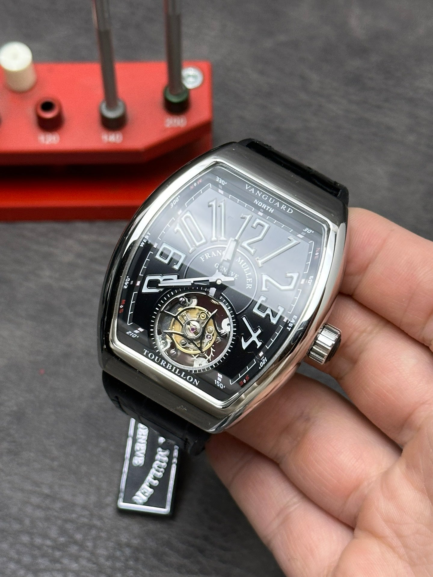 Top! Tourbillon -Black Rubber - Automatic - 44mm
