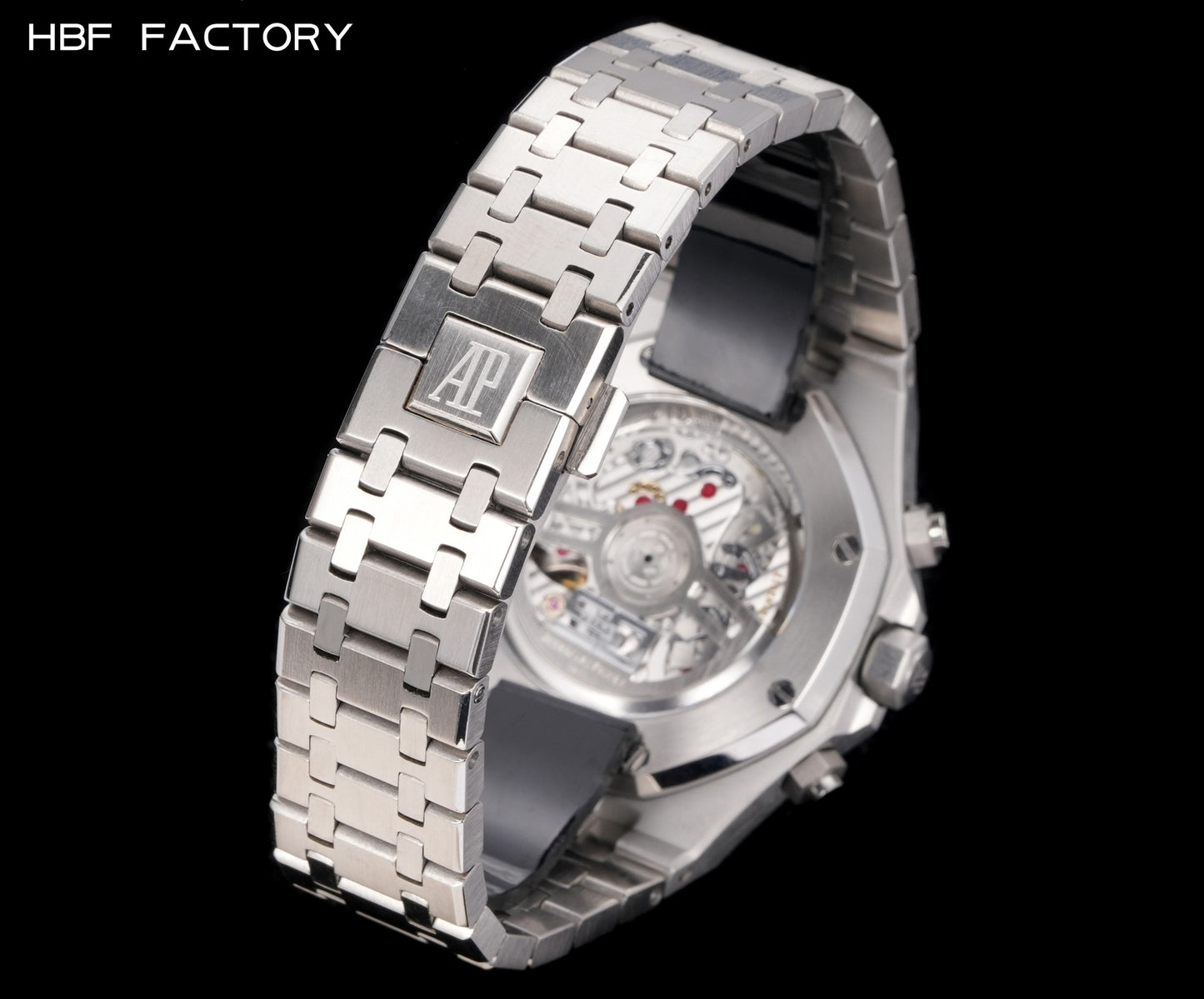 Chronograph- HBF-26240st- Blue -Silver 904L Steel- Automatic - 41mm