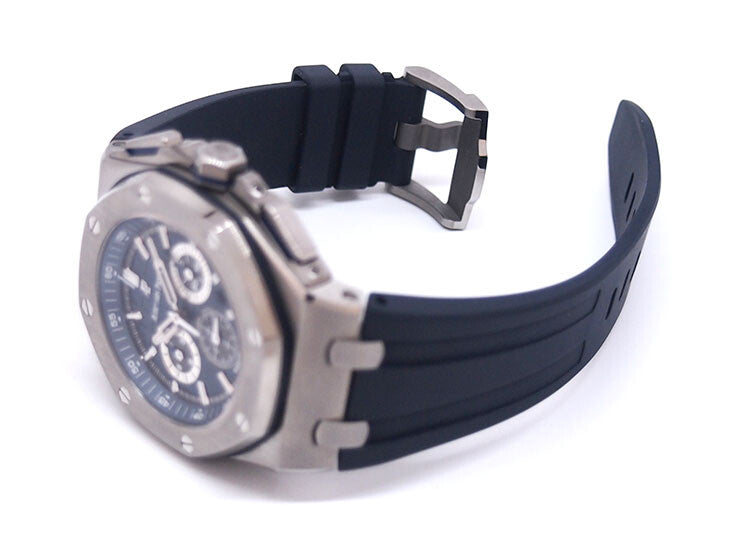Chronograph-Blue Silver OFFs - Blue Rubber - Automatic - 43mm