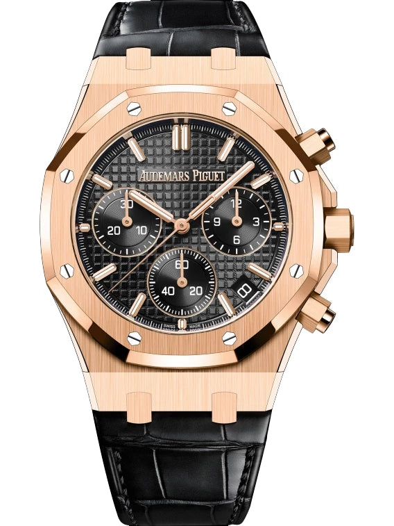 Chronograph- Black -Yellow 904L Steel- Black Leather- Automatic - 41mm