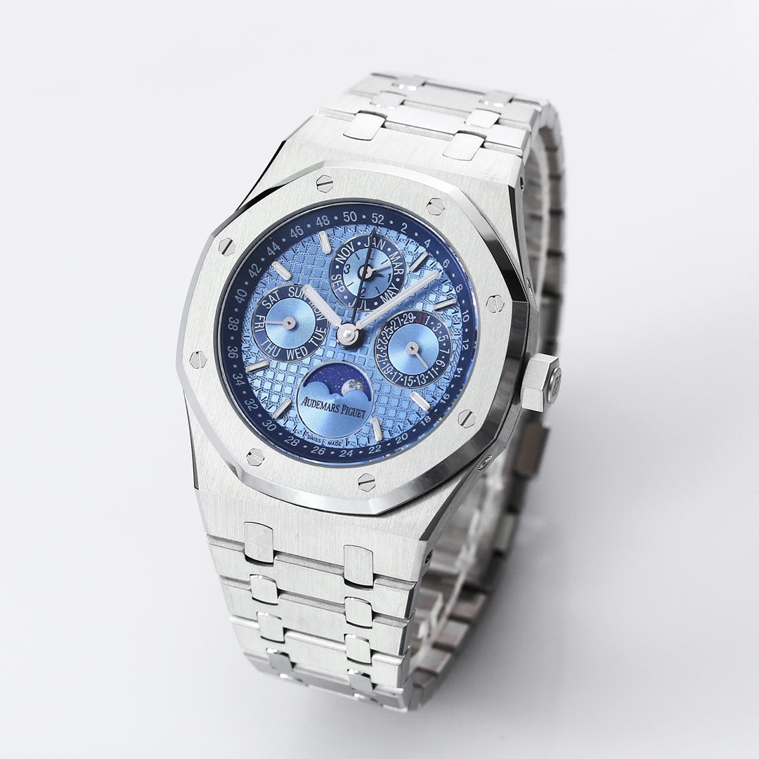Blue - Silver 316L Steel - Automatic - 41mm