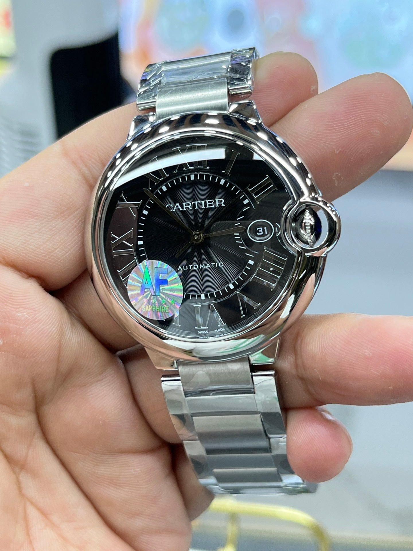 Black Dial - White 904L Steel - Automatic - 41mm