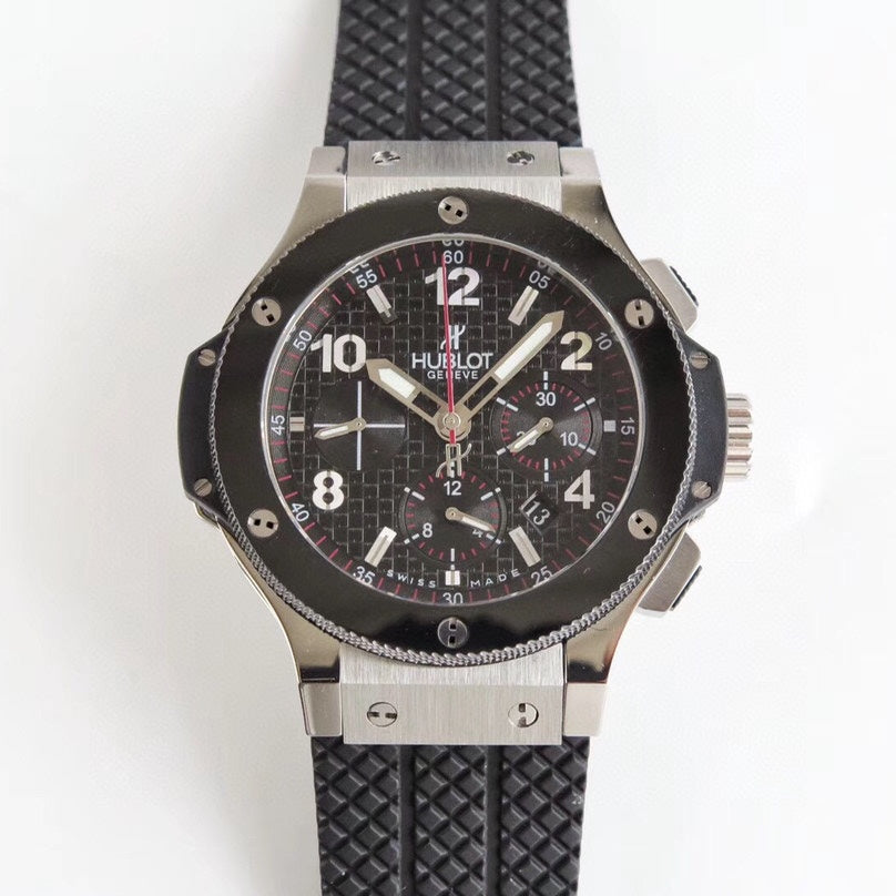 Chronograph -Black - Black Rubber - Automatic - 44mm
