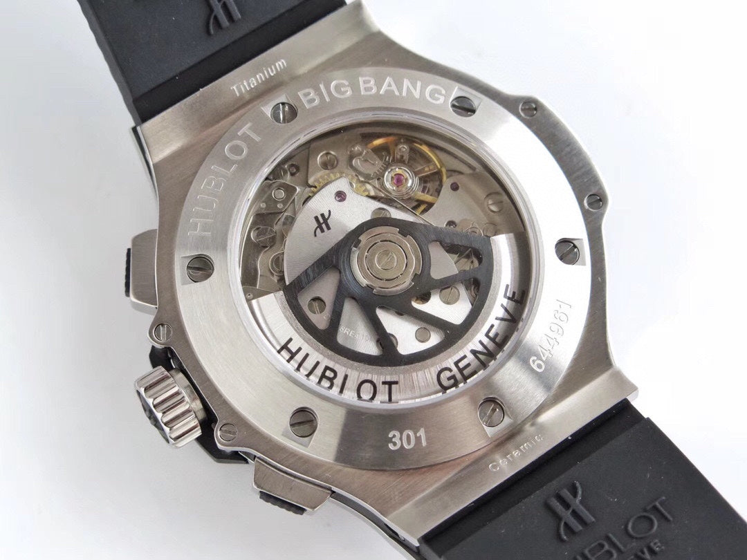 Chronograph -Black - Black Rubber - Automatic - 44mm