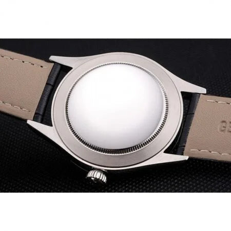 Black -904L White - Black Leather - Automatic - 39mm