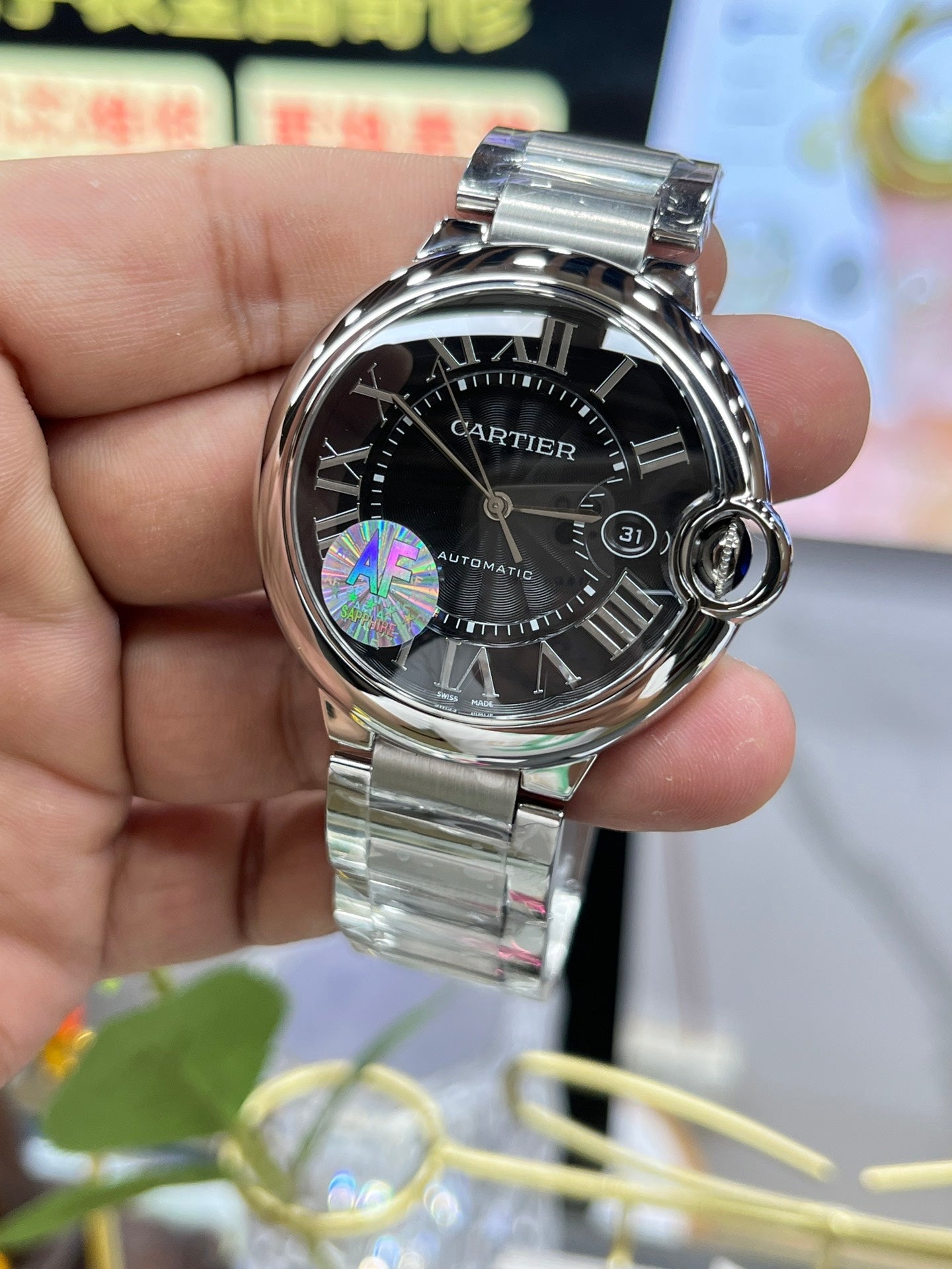 Black Dial - White 904L Steel - Automatic - 41mm