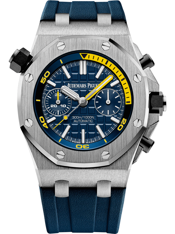 Blue -Blue Rubber - Quartz - 42mm