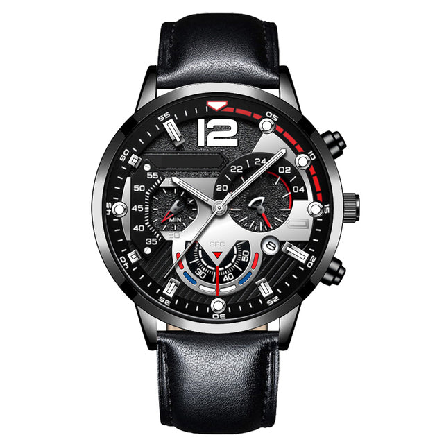 Black Dial - Black Leather - Automatic -42mm
