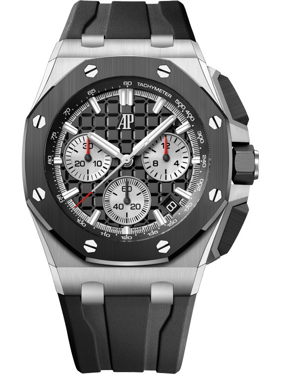 Chronograph -Black OFFs - Black Rubber - Quartz - 43mm