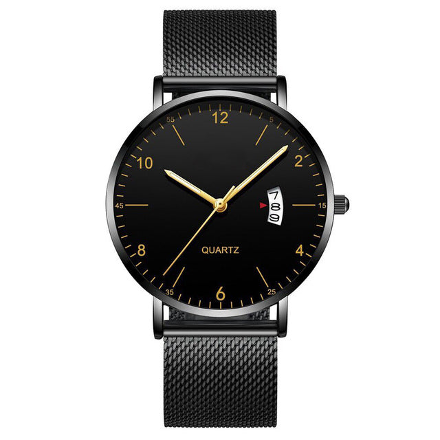 Simple Style Quartz Wrist Watch Men Casual Watch - 40mm