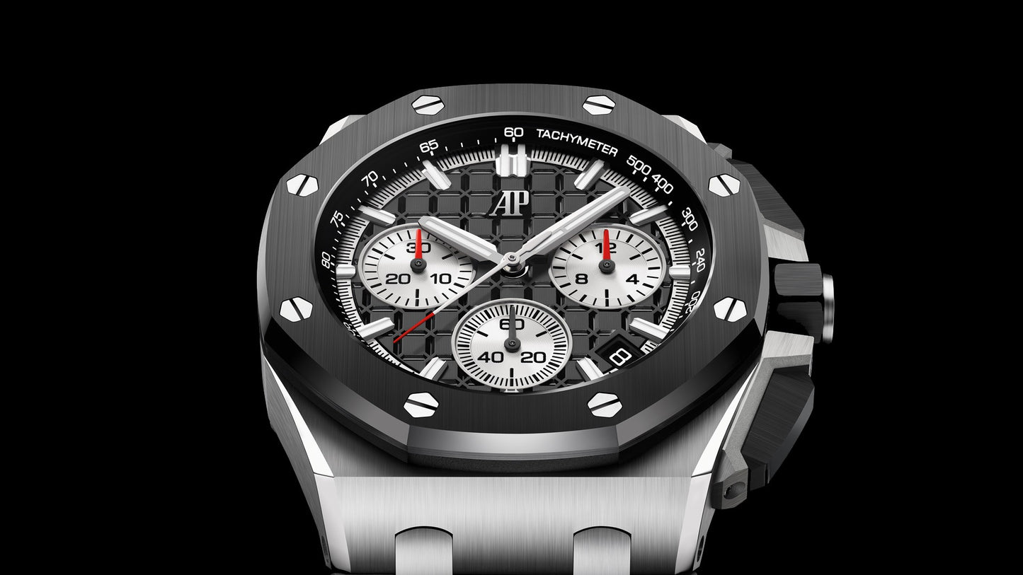 Chronograph -Black OFFs - Black Rubber - Quartz - 43mm