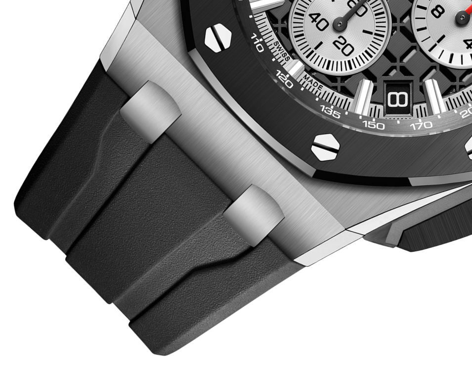 Chronograph -Black OFFs - Black Rubber - Quartz - 43mm