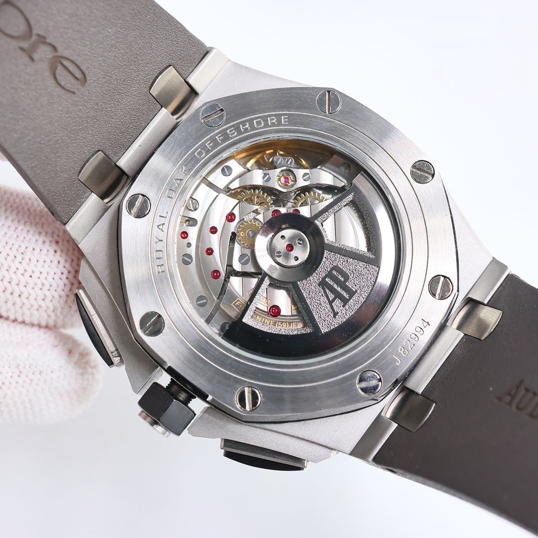 TOP! Grey Ceramic Bezel - Grey Rubber - Automatic - 43mm