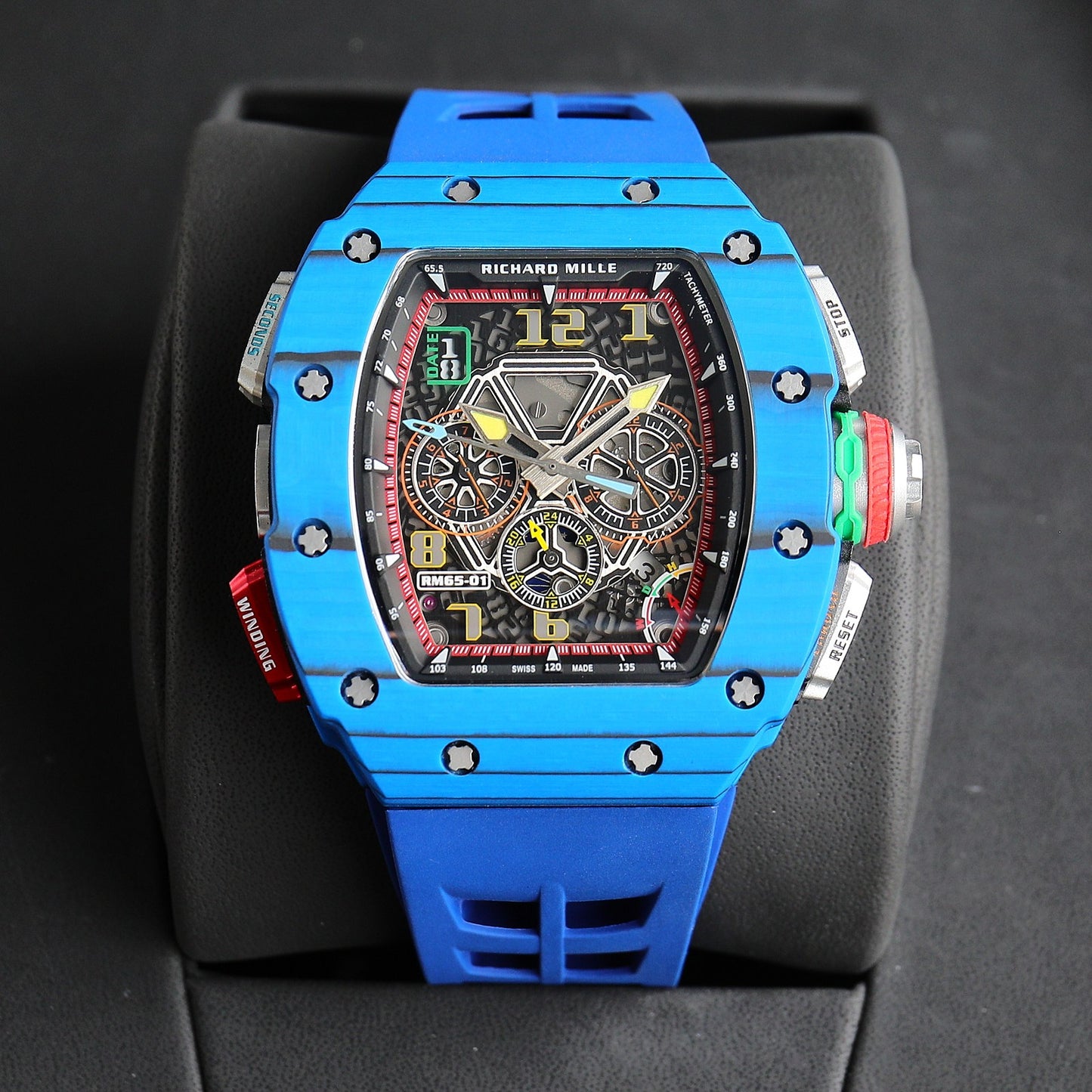Chronograph - Blue Ceramic- Blue Rubber- Self-winding - QUARTZ - 41*49mm