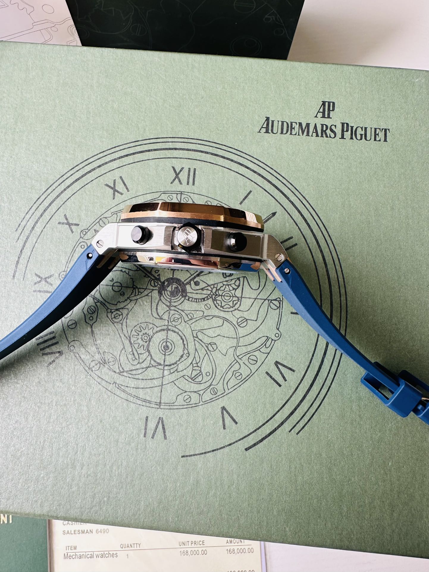 Chronograph - 26471S- Yellow Gold Ceramic Bezel - Blue Rubber - Automatic - 44mm