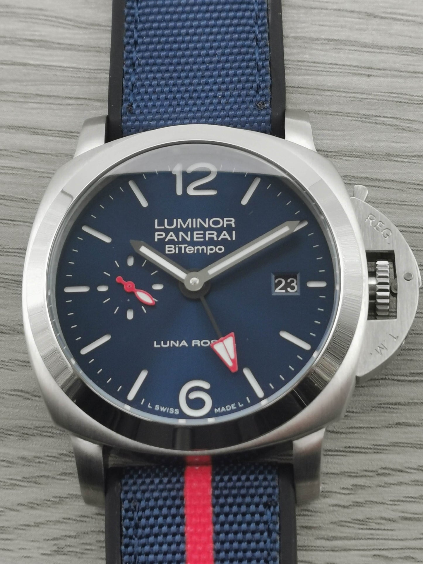 Blue Silver - 904L Steel - Blue Rubber -Automatic - 44mm
