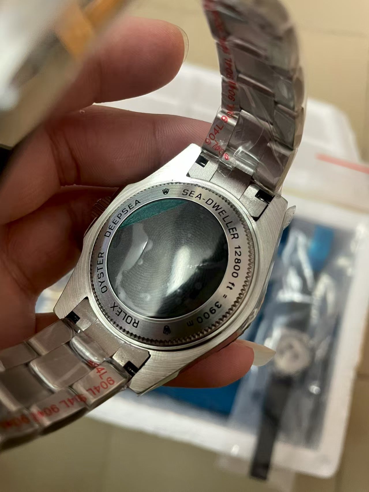 L Size - Blue Silver -Silver 904L Steel -Automatic- 44mm
