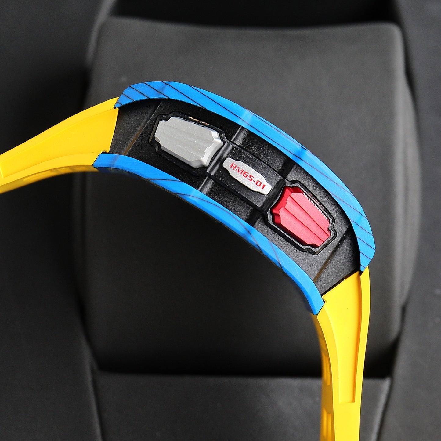 Chronograph - Blue Ceramic- Yellow Rubber- Self-winding - QUARTZ - 41*49mm