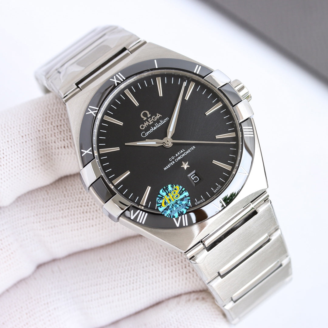 Black - Silver 904L Steel- Automatic - 41mm