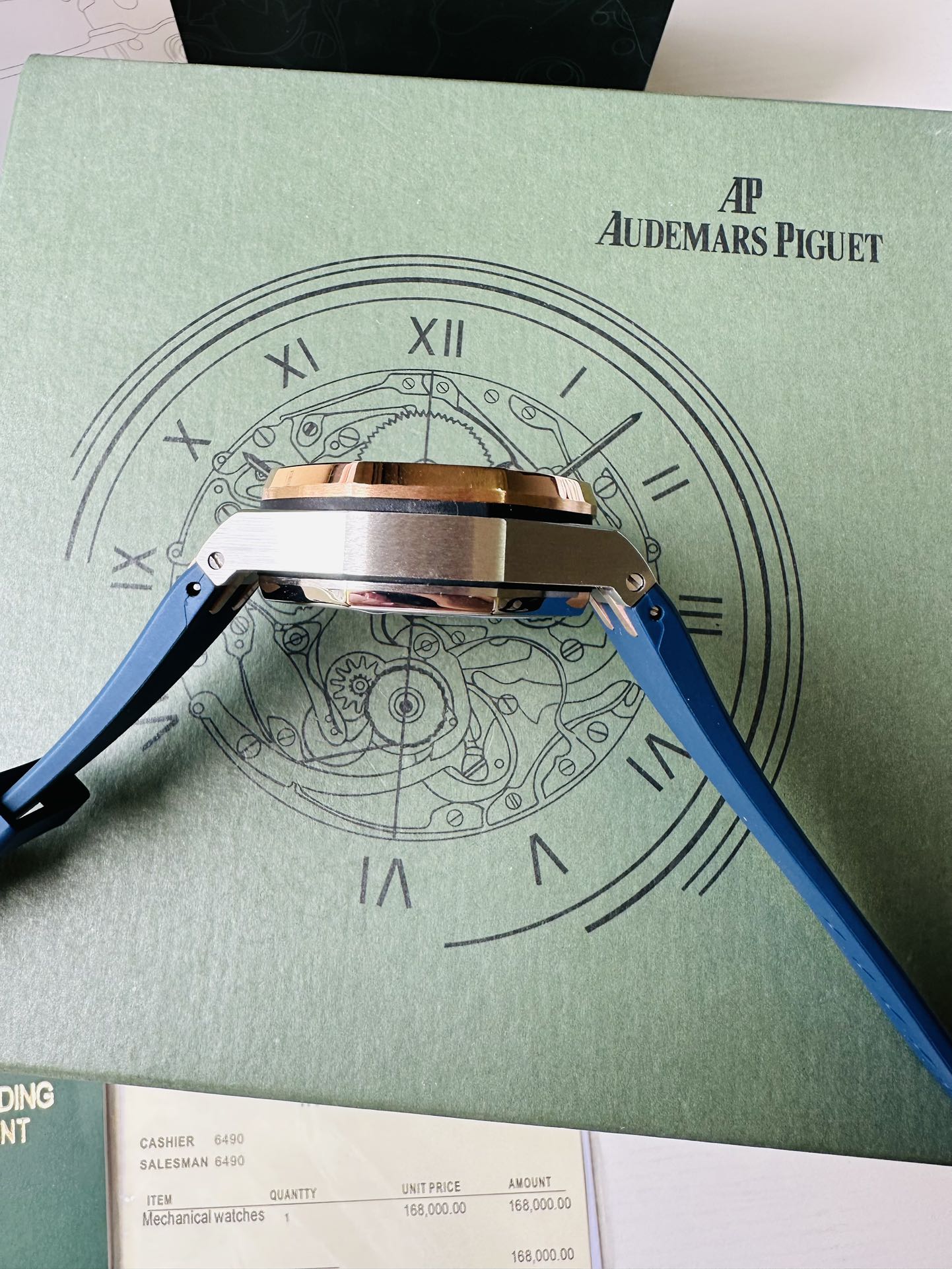 Chronograph - 26471S- Yellow Gold Ceramic Bezel - Blue Rubber - Automatic - 44mm