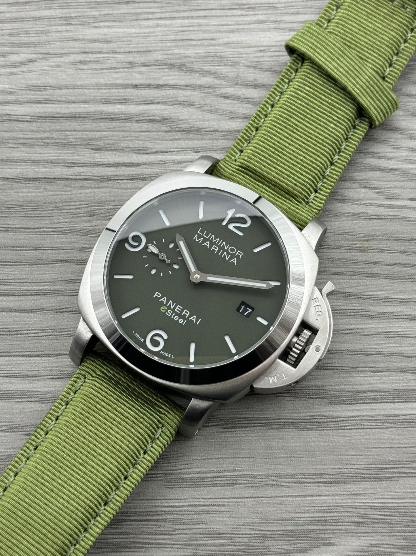 Black Silver - 904L Steel - Green Rubber -Automatic - 44mm