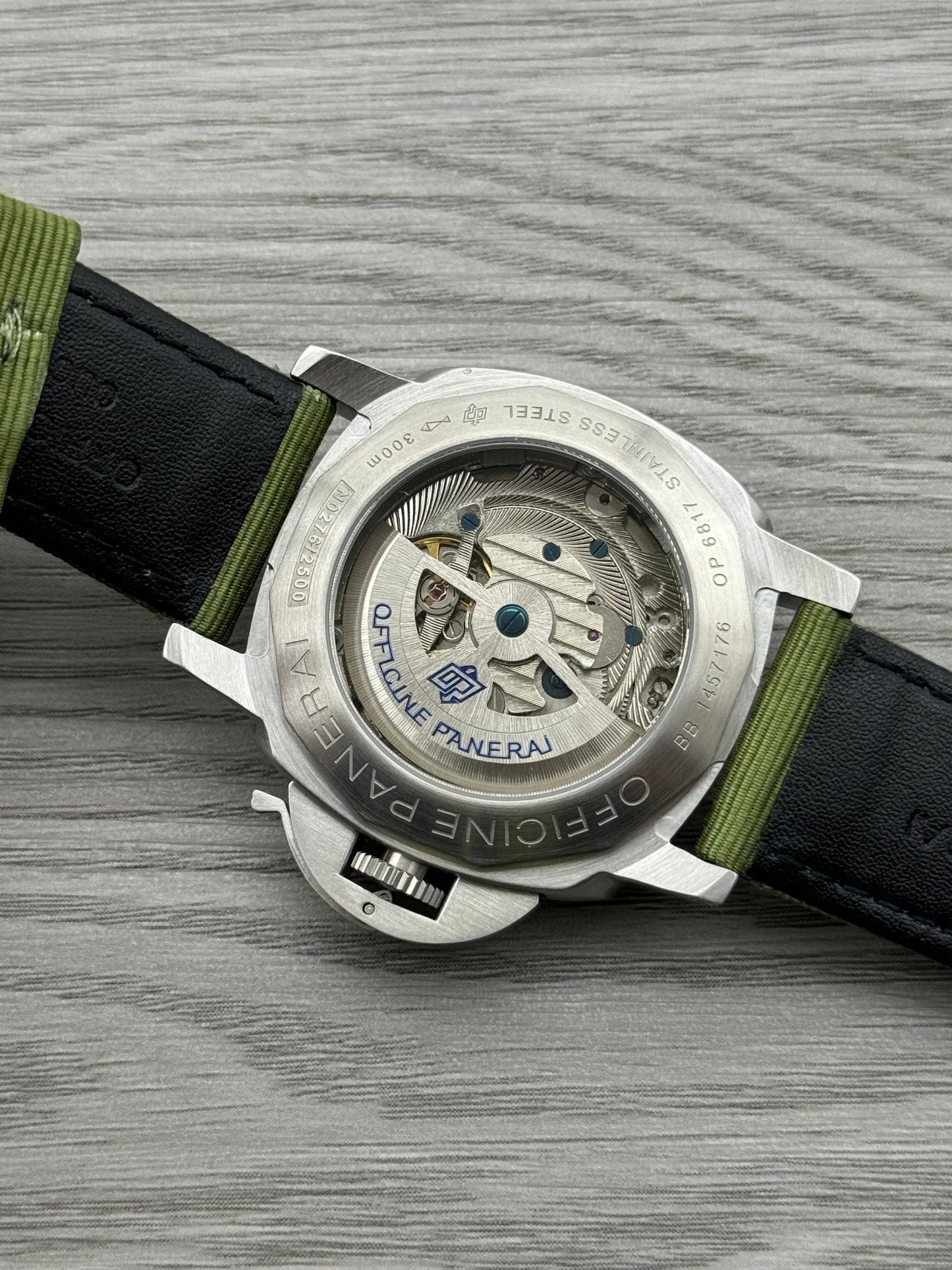 Black Silver - 904L Steel - Green Rubber -Automatic - 44mm