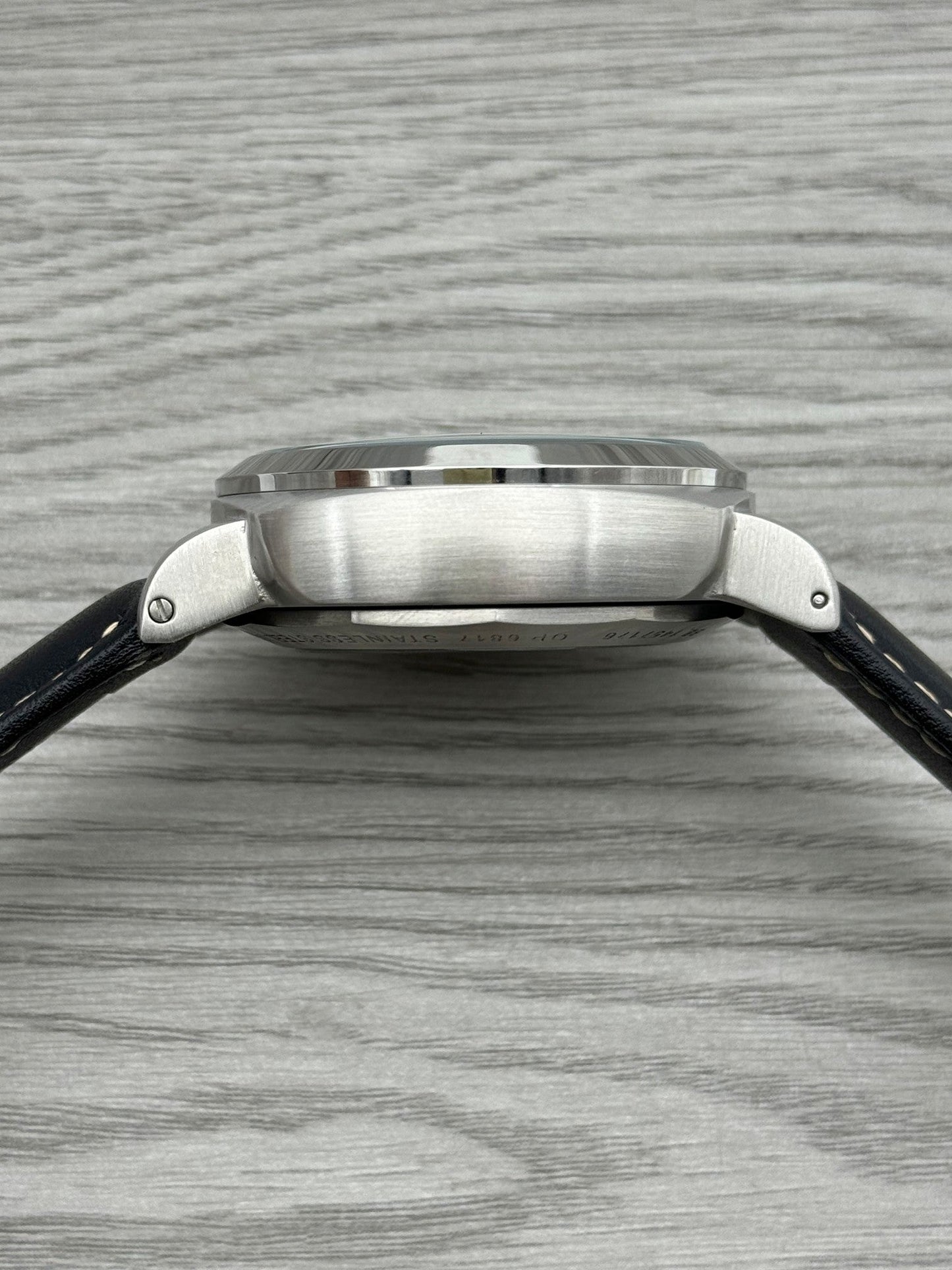 Black Silver - 904L Steel - Black Leather -Automatic - 44mm