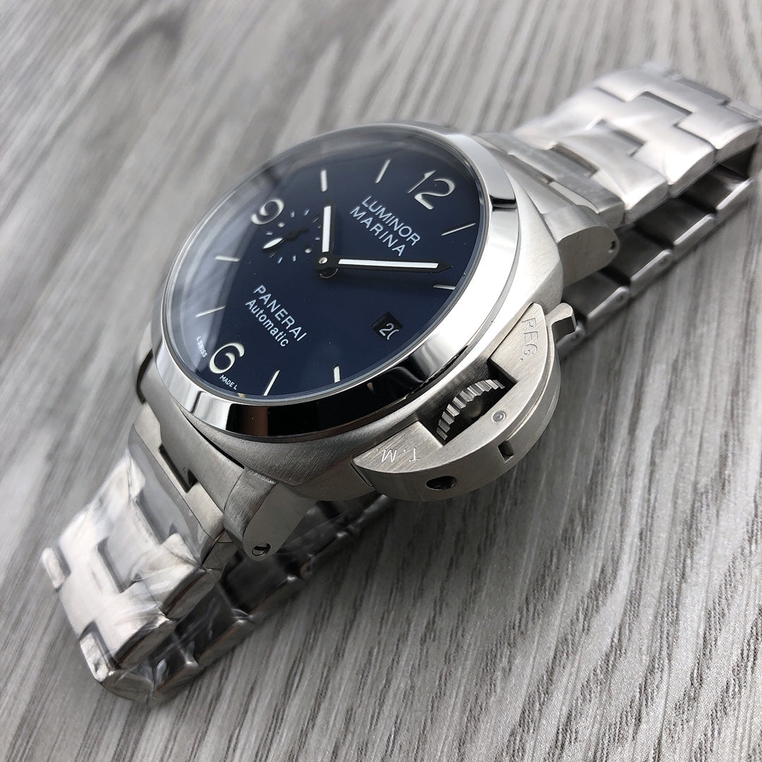 Blue Silver -904L Steel - White 904L -Automatic - 44mm