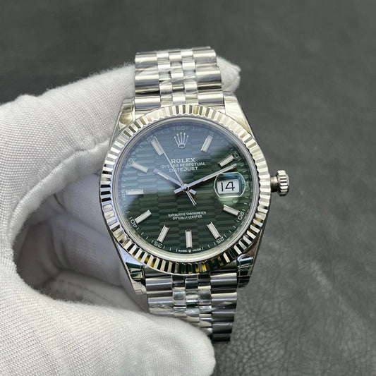 C-Factory -Green Wave - Silver 904L Steel- Automatic - 41mm