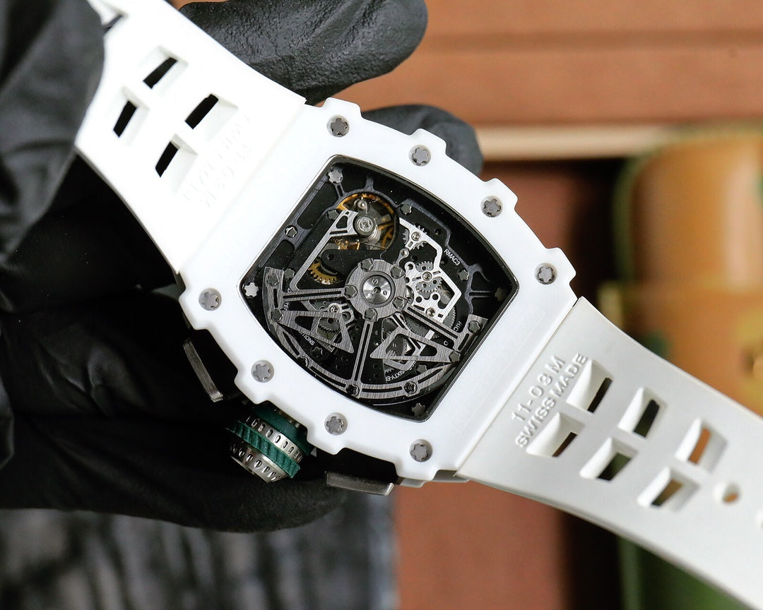 Chronograph - Green Ceramic - White Rubber - Automatic - 40*51mm