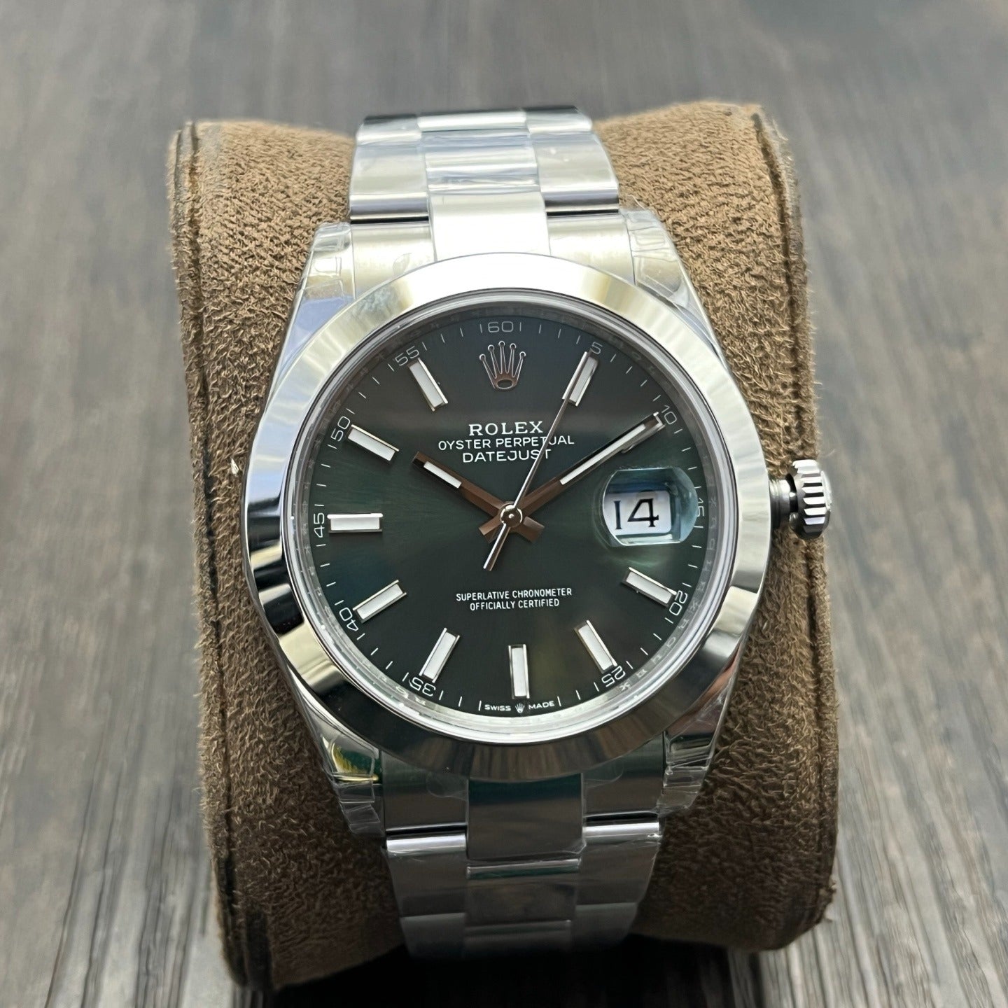 C-Factory -Green - Smooth Bezel - Silver 904L Steel- Automatic - 41mm