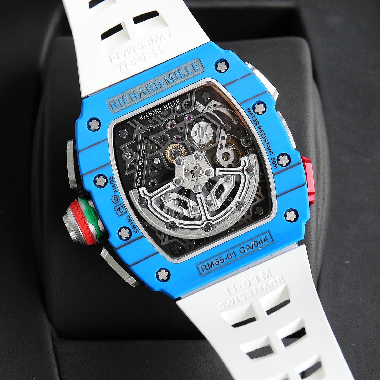 Chronograph - Blue Ceramic- White Rubber- Self-winding - QUARTZ - 41*49mm