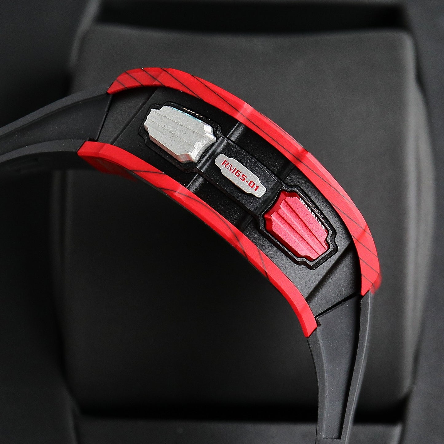 Chronograph - Red Ceramic- Black Rubber- Self-winding - QUARTZ - 41*49mm