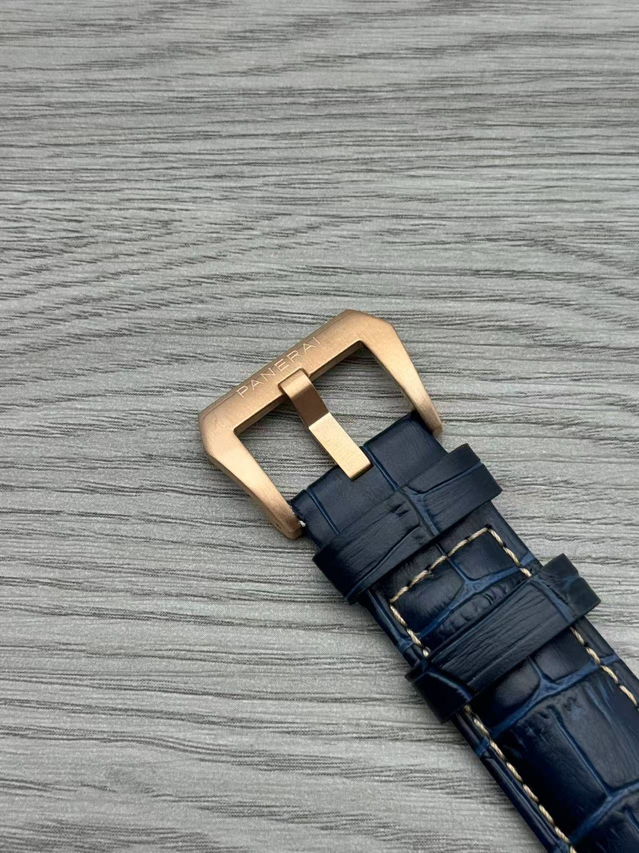 Blue Yellow - 904L Steel - Blue Leather -Automatic - 44mm