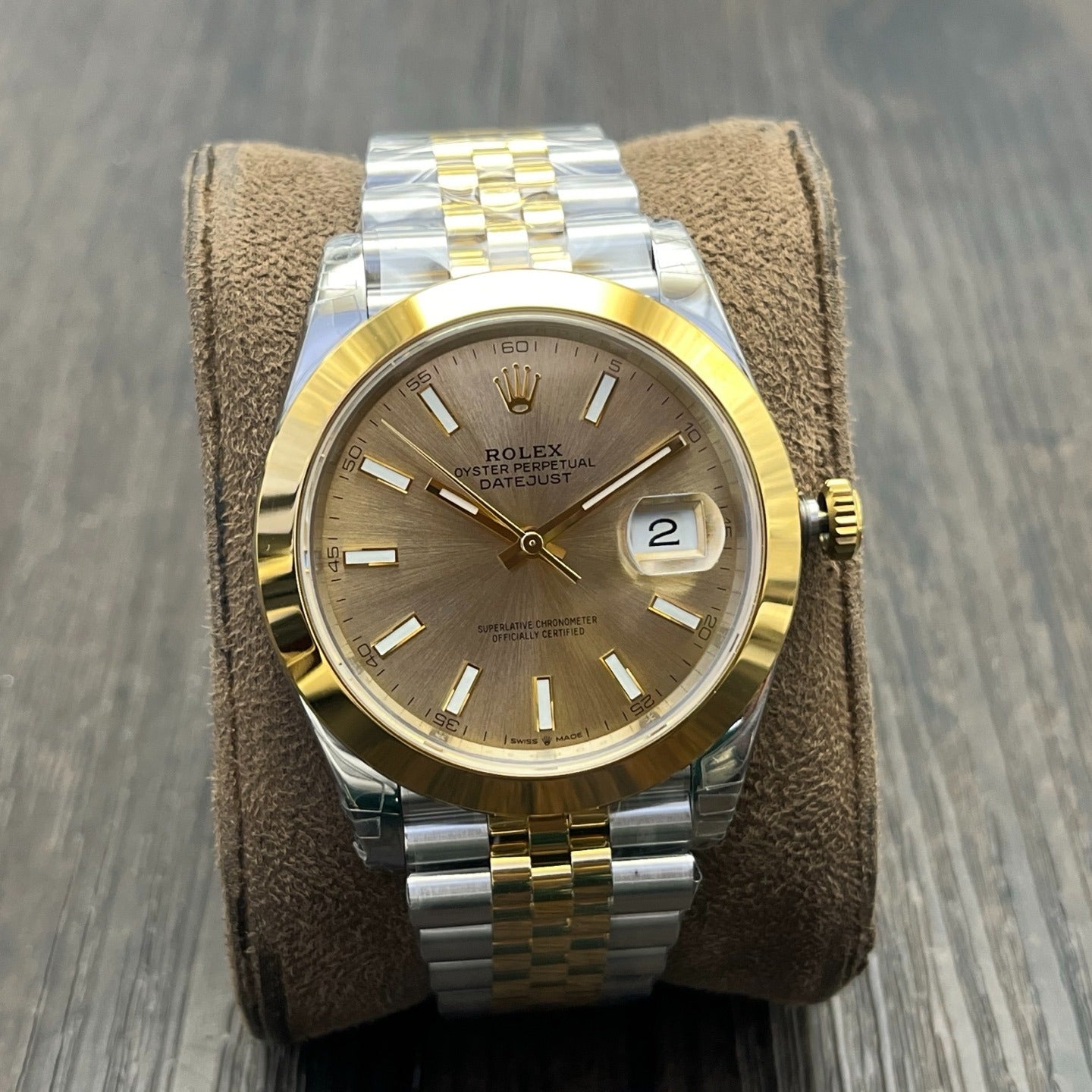 C-Factory -Yellow Gold - Smooth Bezel - Silver 904L Steel- Automatic - 41mm
