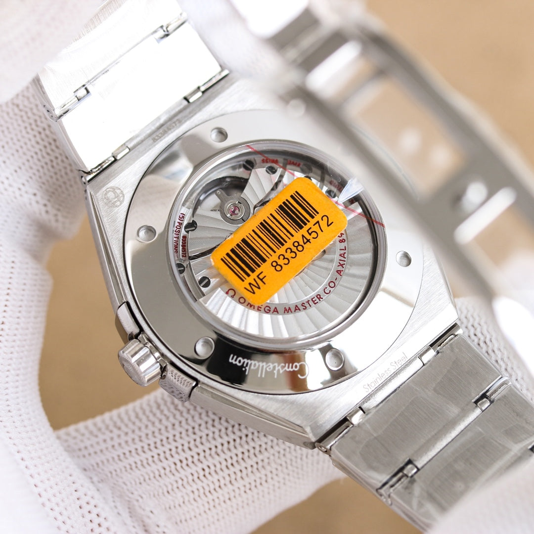 White Blue -Black - Silver 904L Steel- Automatic - 41mm