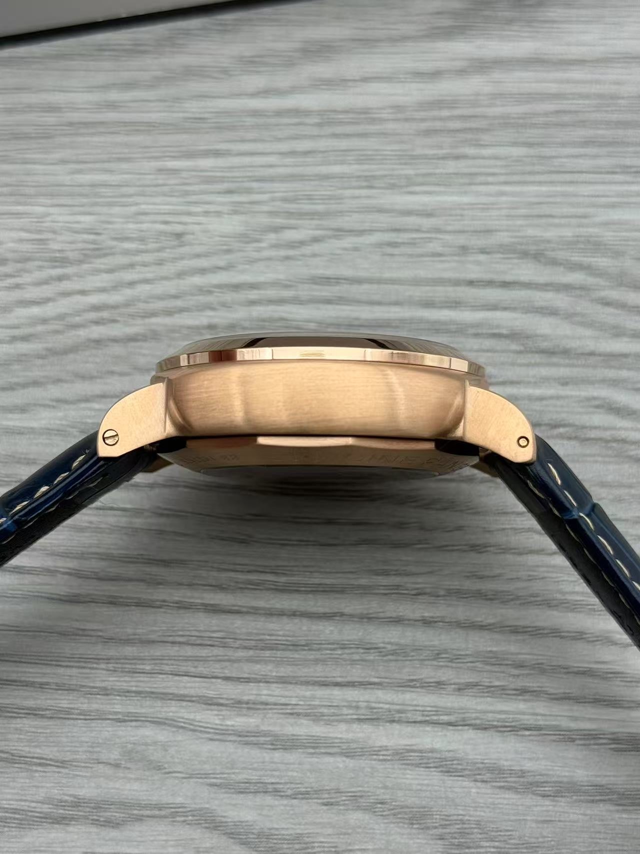 Blue Yellow - 904L Steel - Blue Leather -Automatic - 44mm