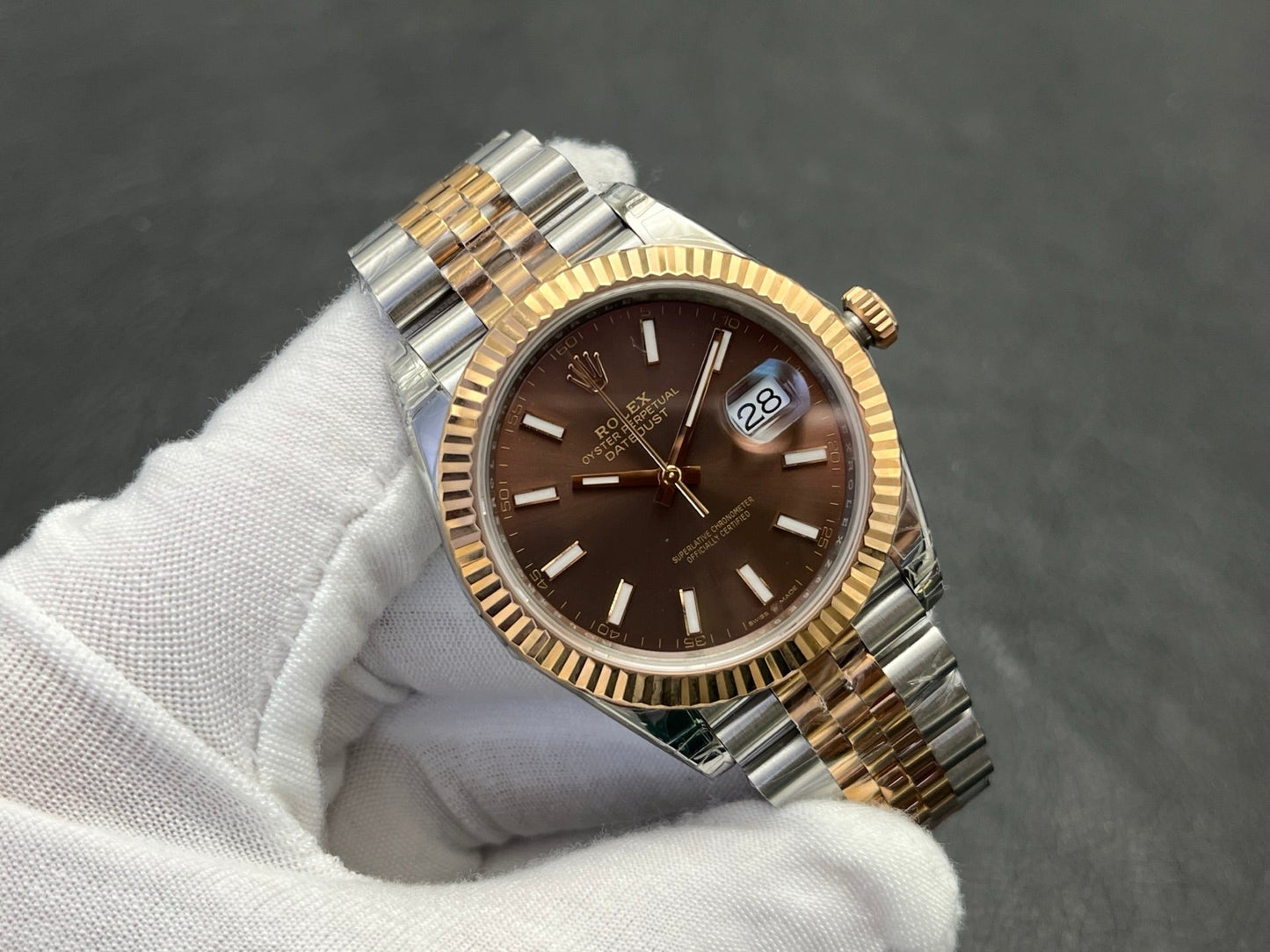 C-Factory -Brown - Silver Yellow 904L Steel- Automatic - 41mm