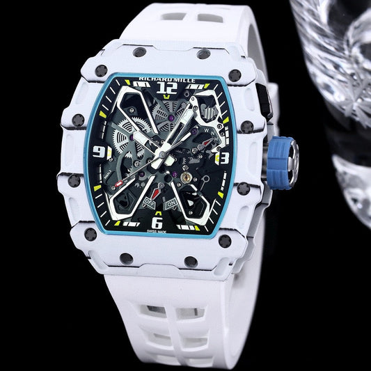 White Ceramic -White Rubber - Automatic - 40*51mm