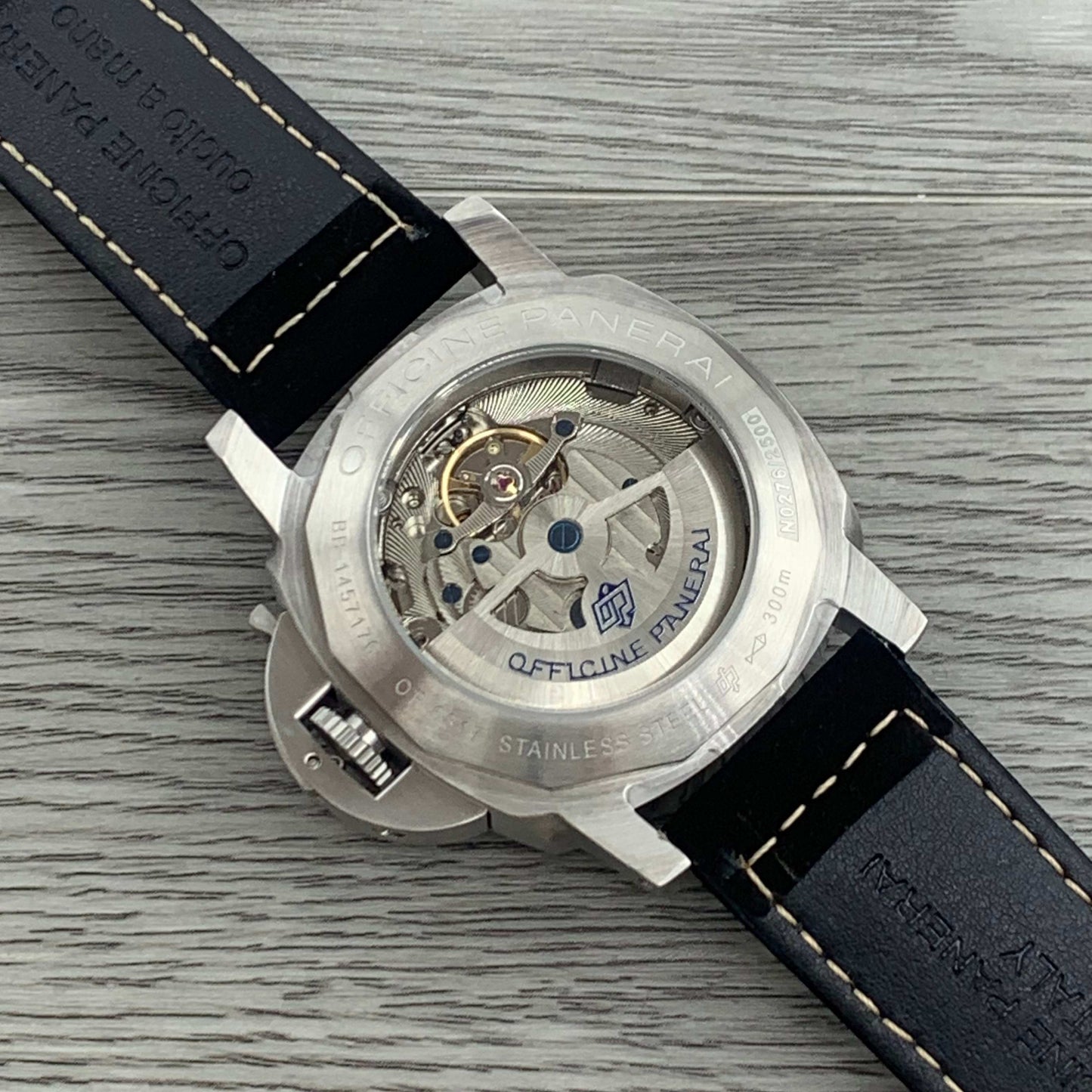 3D Black Mesh - Silver 904L Steel - Black Rubber -Automatic - 44mm