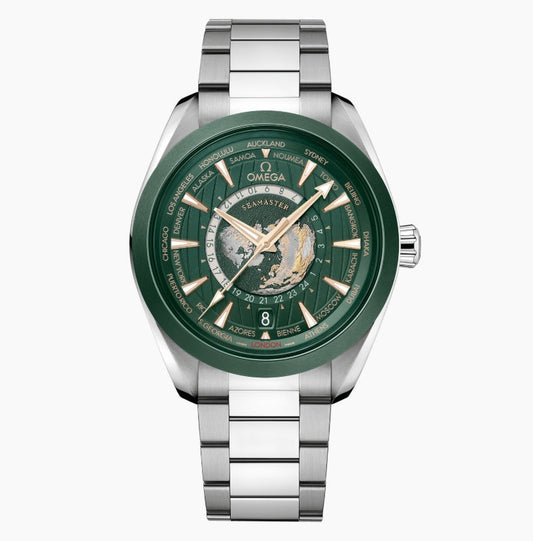 Green World Map - 904L Steel - Automatic - 43mm