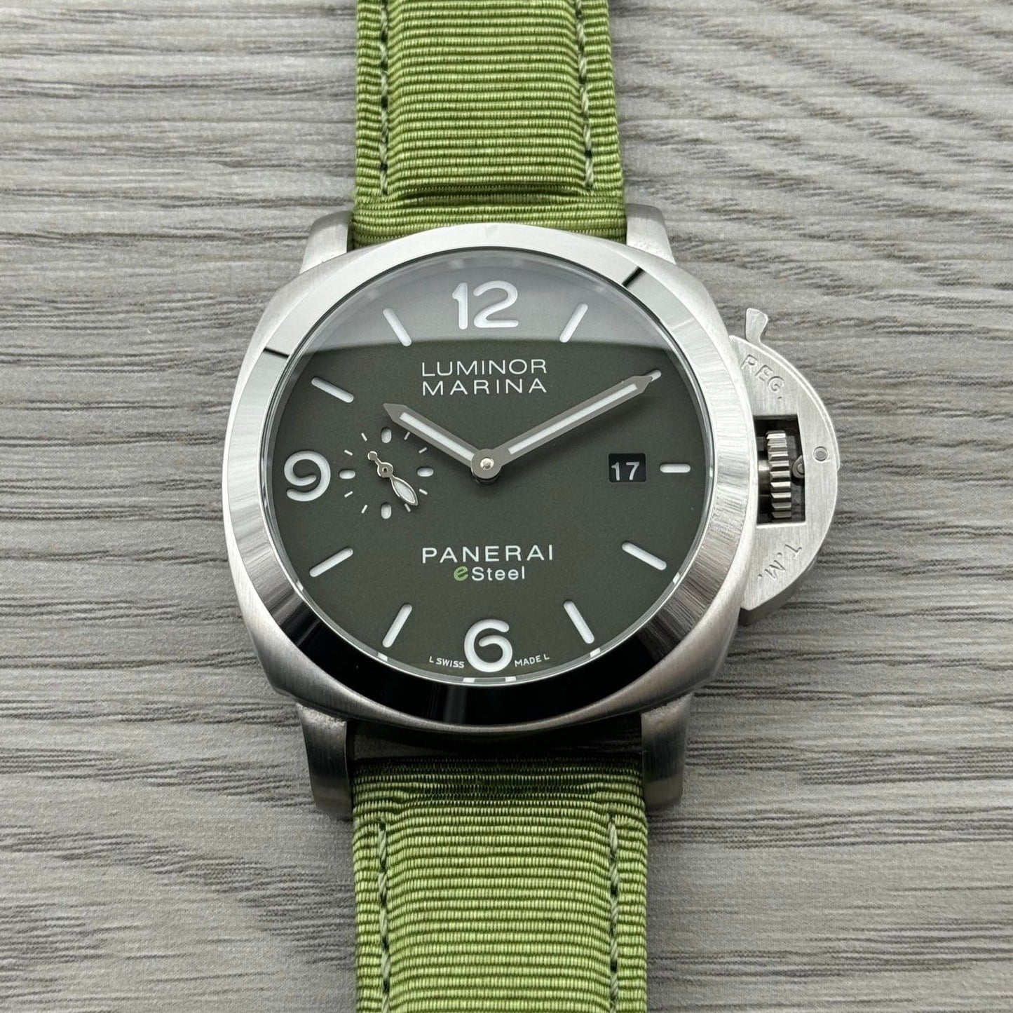 Black Silver - 904L Steel - Green Rubber -Automatic - 44mm