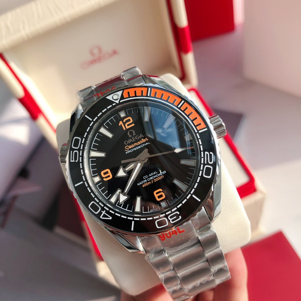 Limited-time offer! S-Master 600-Black Orange Bezel - 904L Steel - Automatic - 43mm
