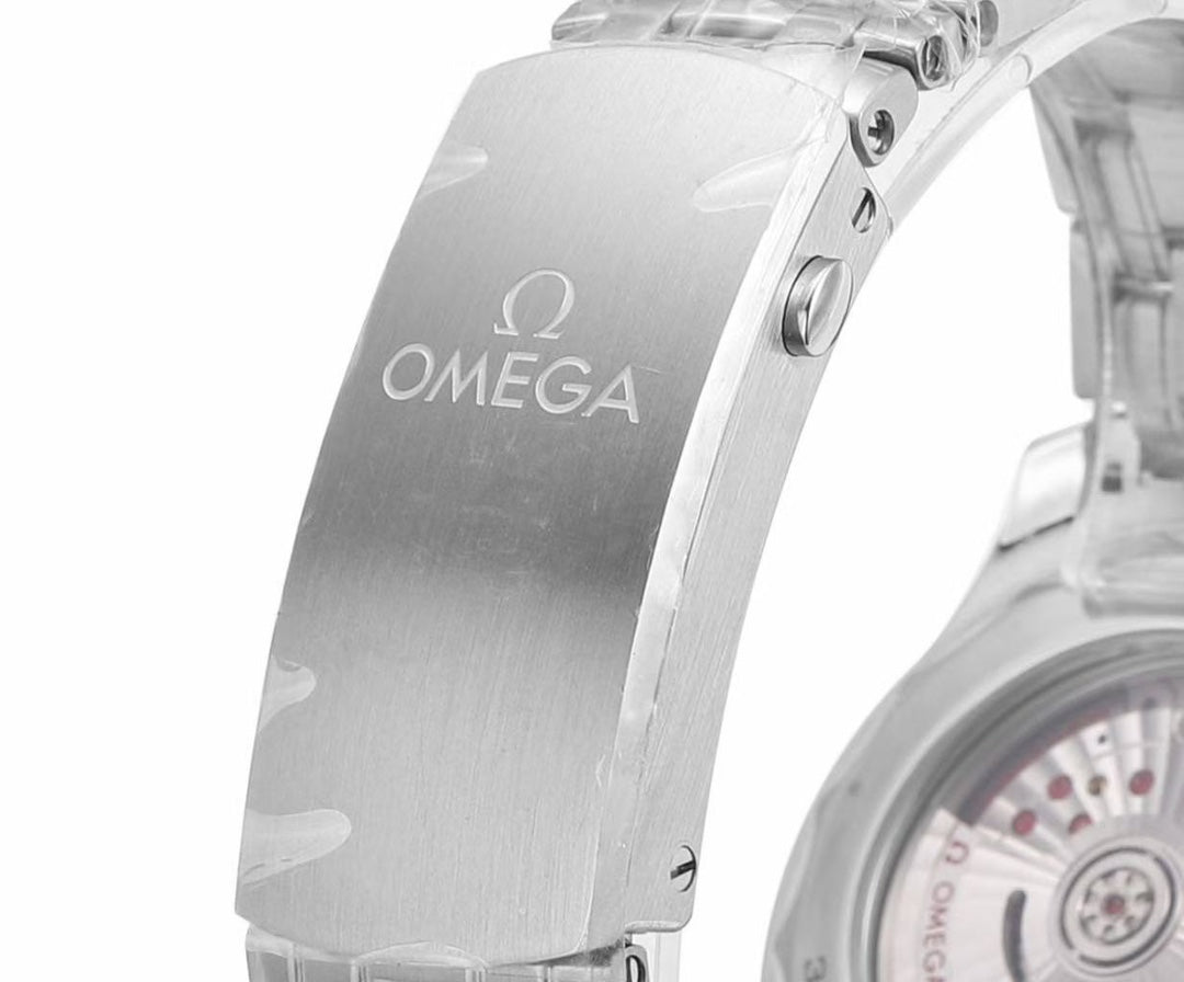 🔥Limited Time Offer!-VS- 210.30.42.20.03.001- Blue -Silver 904L Steel -Free Rubber Strap- Automatic -42mm