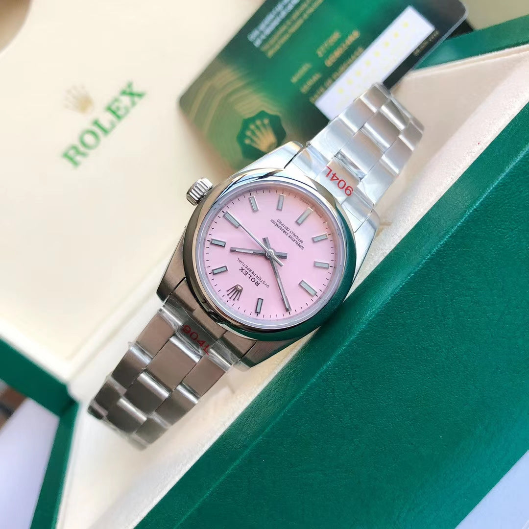 Pink Silver - Steel 904L Silver - Automatic-41mm/31mm