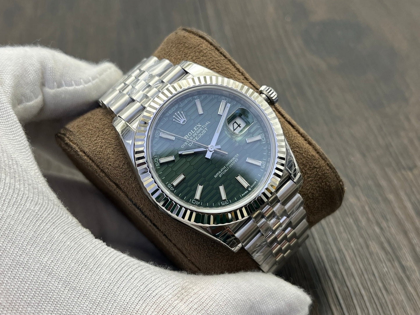 C-Factory - Green Wave - Silver 904L Steel- Automatic - 41mm