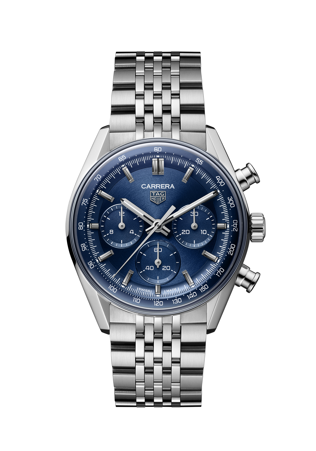 Chronograph -Blue -Silver 904L Steel - Quartz - 41mm