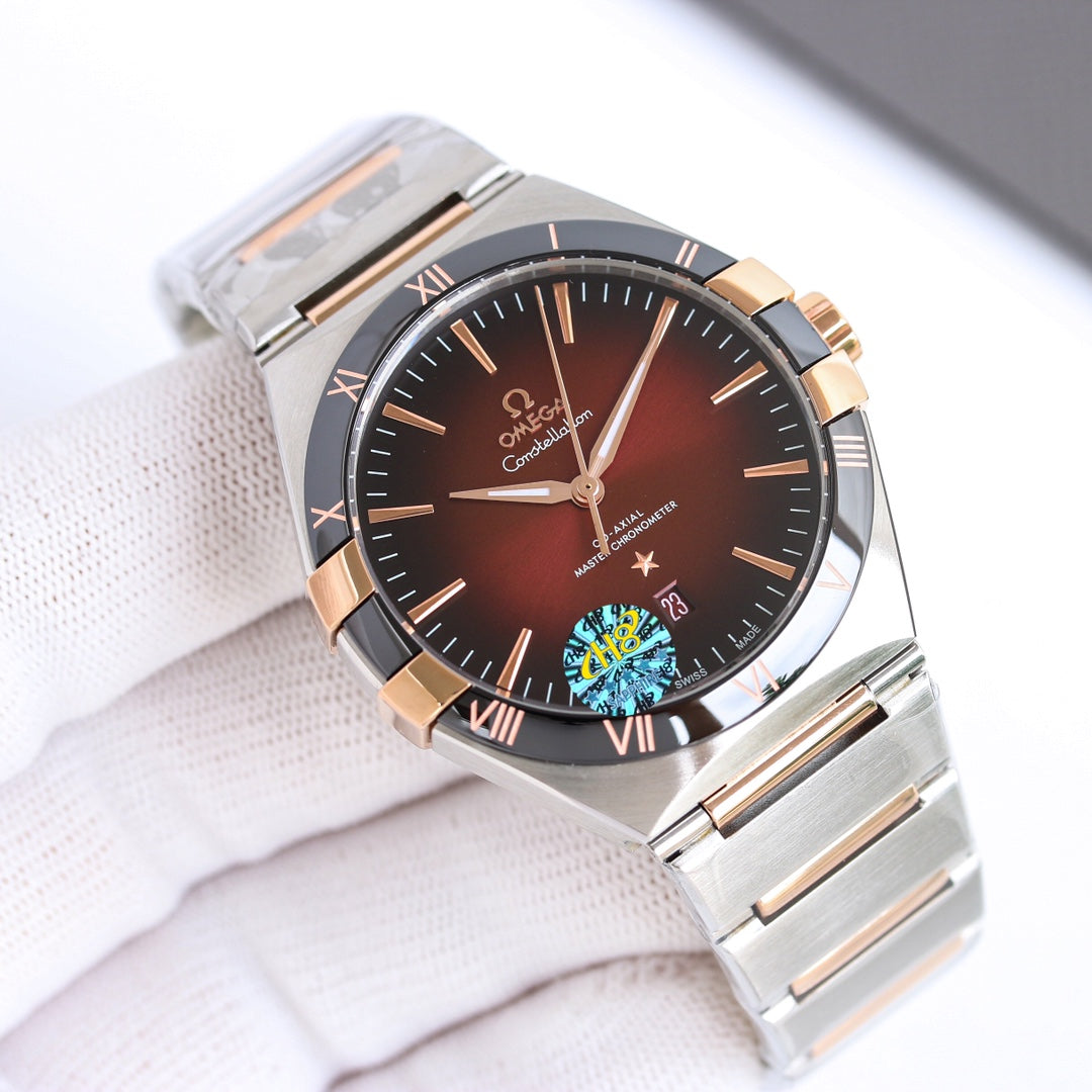 Red - Black - Silver 904L Steel- Automatic - 41mm